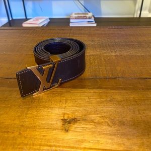 Louis Vuitton brown logo belt